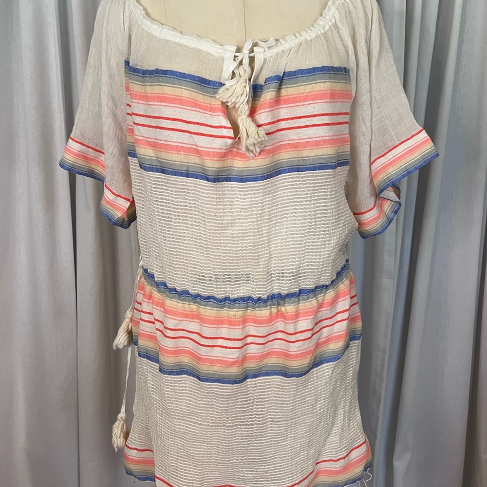 lemlem  Striped Sheer Boho Tunic